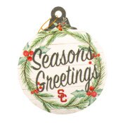 USC Trojans SC Interlock Seasons Greetings Ornament